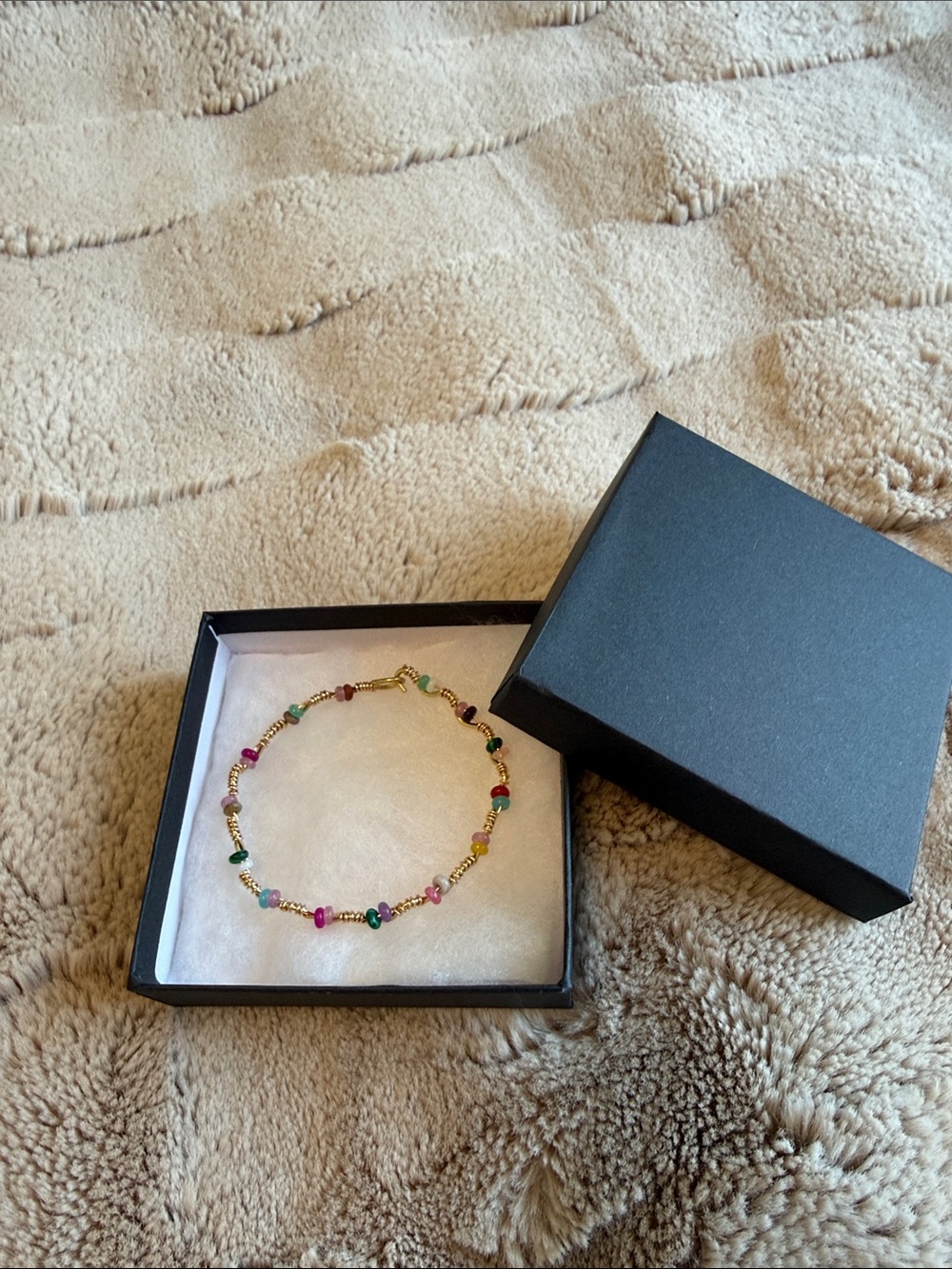 Gold Beaded Multicolor Bracelet - Women Jewelry